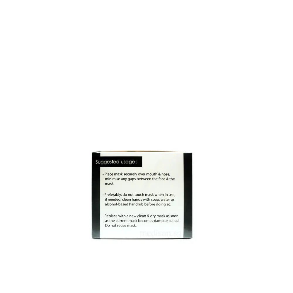 ASSURE Surgical Black Mask, Adult 3-Ply