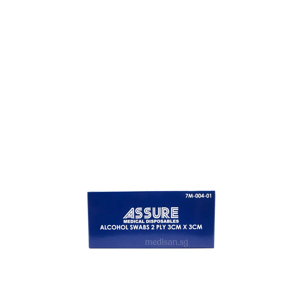 ASSURE Alcohol Swab 3 x 3cm, Sterile (Bundle of 2)