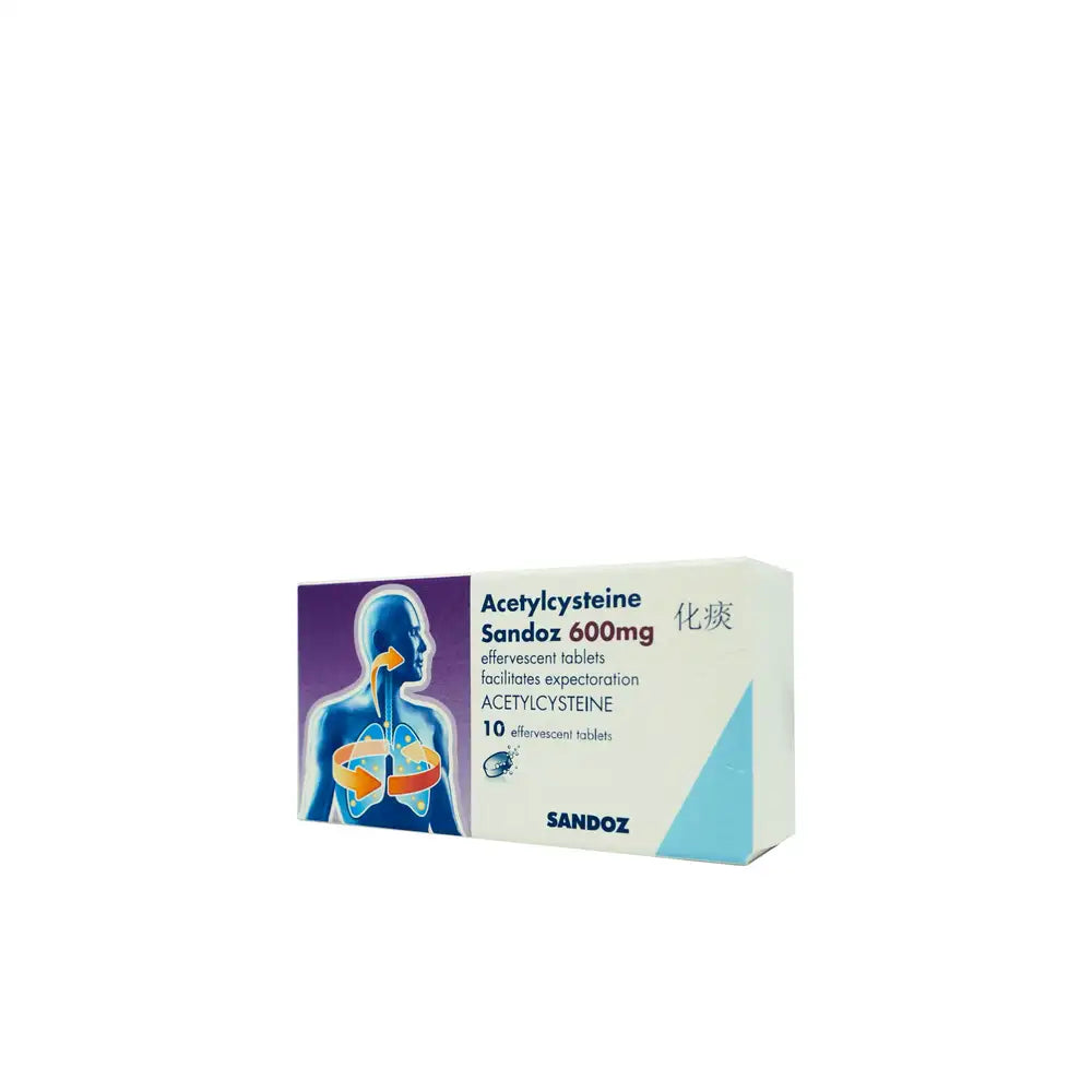 Acetylcysteine 600mg 10’s (Bundle of 2)