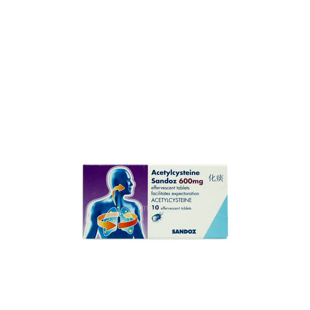 Acetylcysteine 600mg 10’s (Bundle of 2)