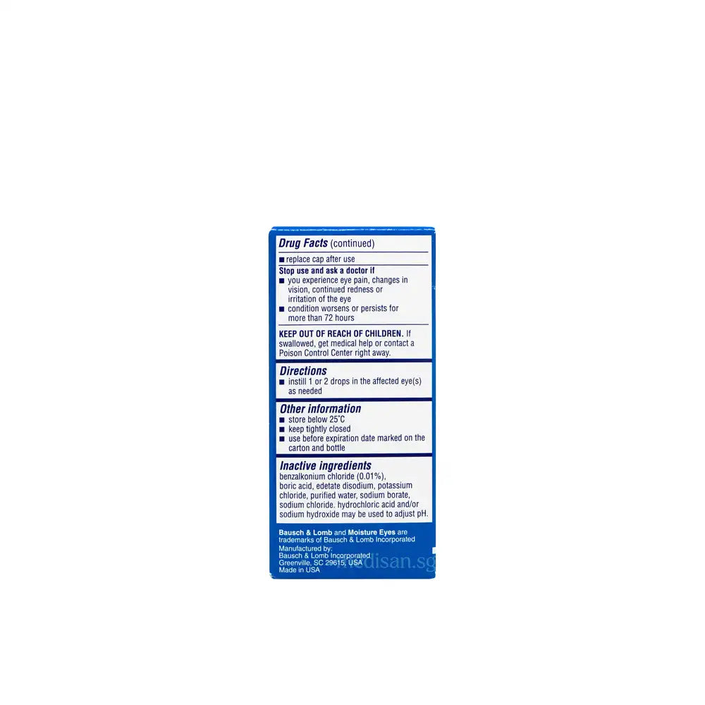Bausch & Lomb Moisture Drops 15ml