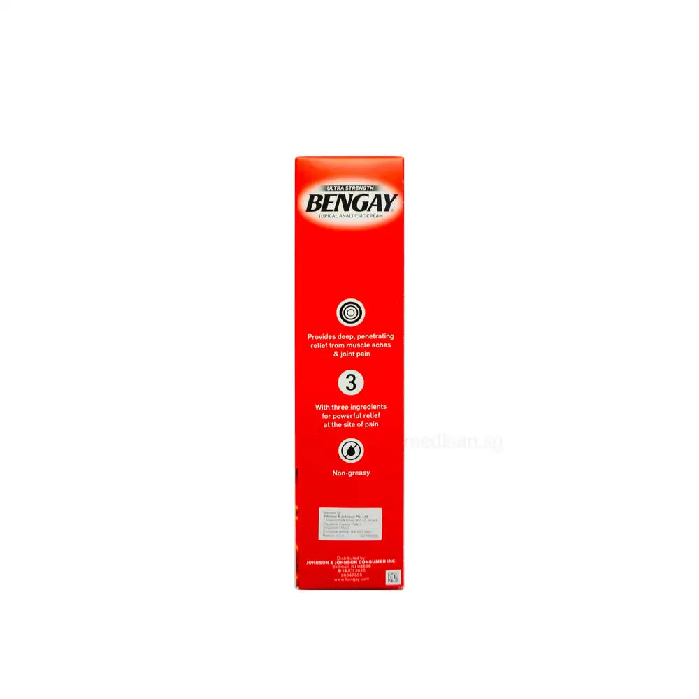 Bengay Ultra Strength Topical Pain Relieving Analgesic Cream 113g