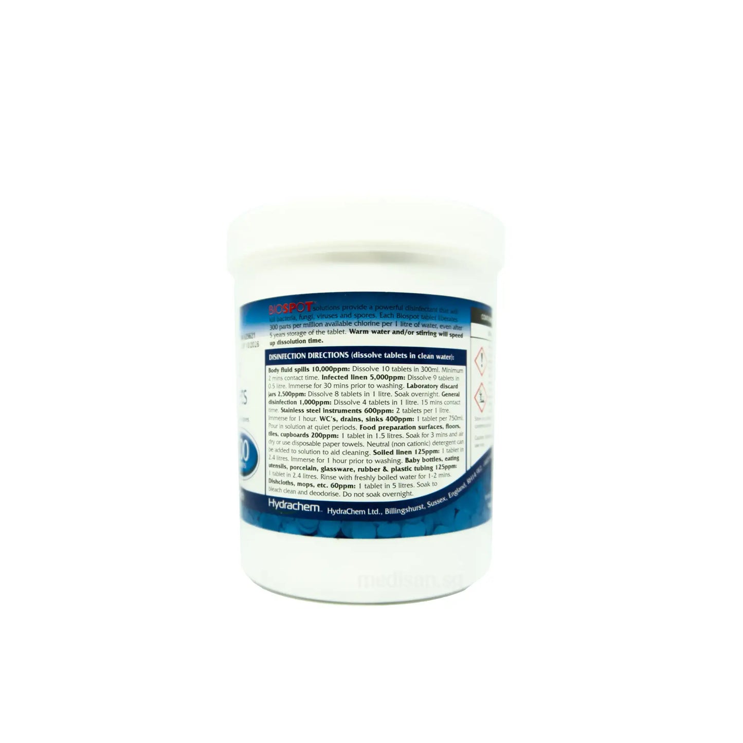 Biospot NaDCC Effervescent Disinfectant Tablet 0.5g 600’s