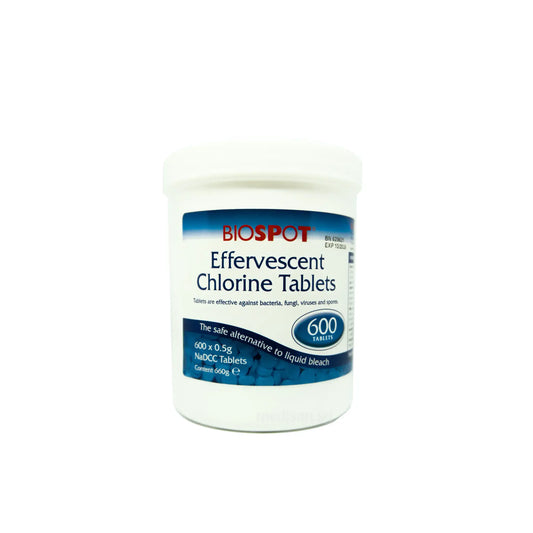 Biospot NaDCC Effervescent Disinfectant Tablet 0.5g 600’s