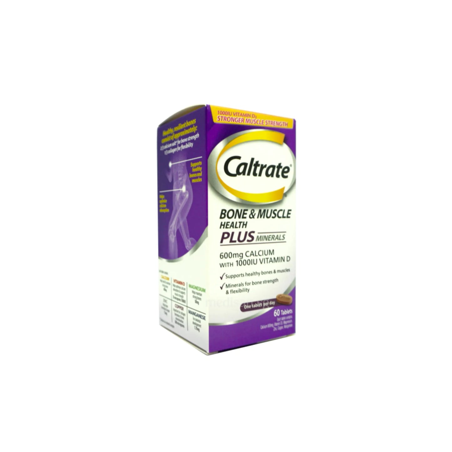 Caltrate Bone & Muscle Health Plus 600mg + Vit D 60’s
