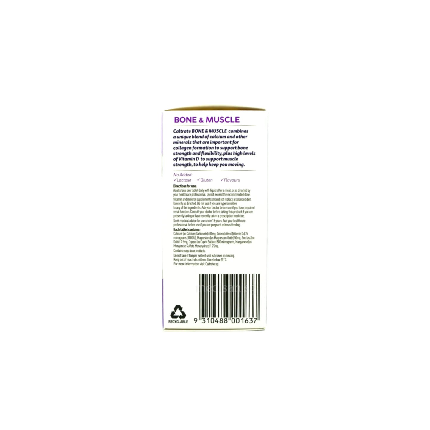Caltrate Bone & Muscle Health Plus 600mg + Vit D 60’s