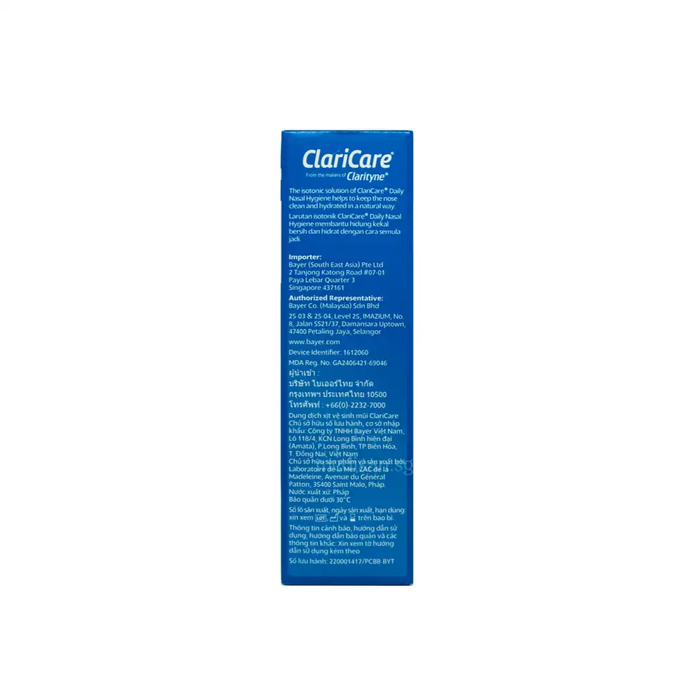 ClariCare Daily Nasal Hygiene Spray 100ml