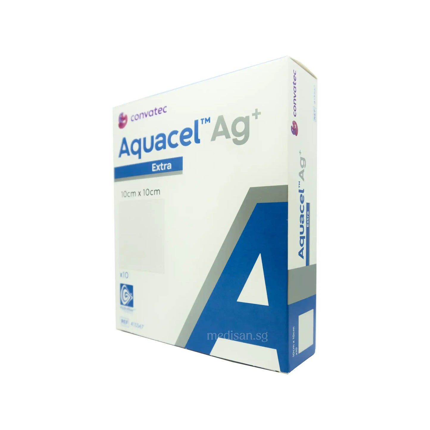 ConvaTec Aquacel Ag+ Extra Hydrofiber Dressing 10x10cm