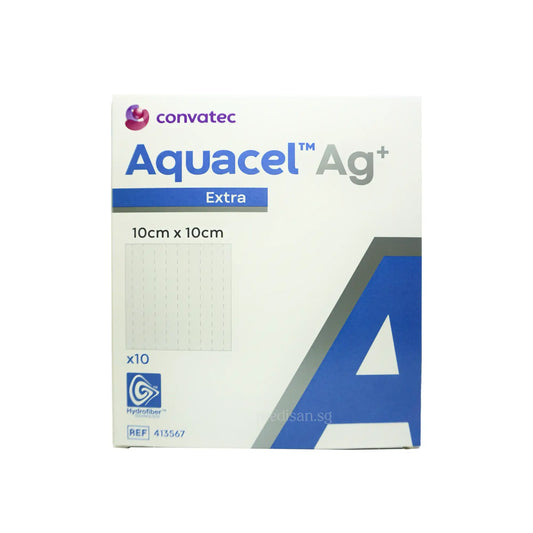 ConvaTec Aquacel Ag+ Extra Hydrofiber Dressing 10x10cm