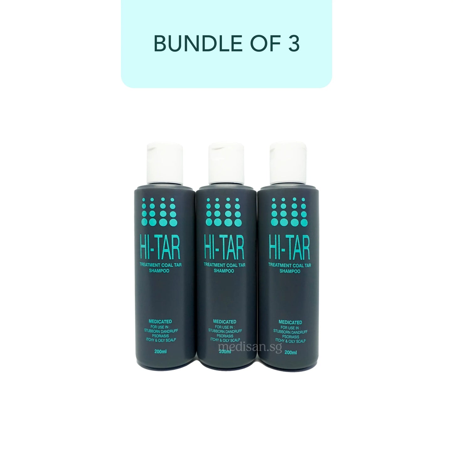 ICM Hi-Tar Shampoo 200ml (Bundle)