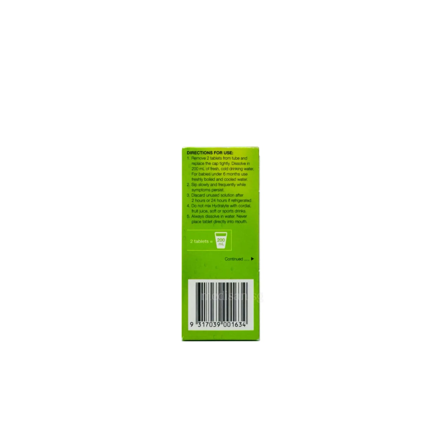 Hydralyte Effervescent tablets Lemon Lime 10s