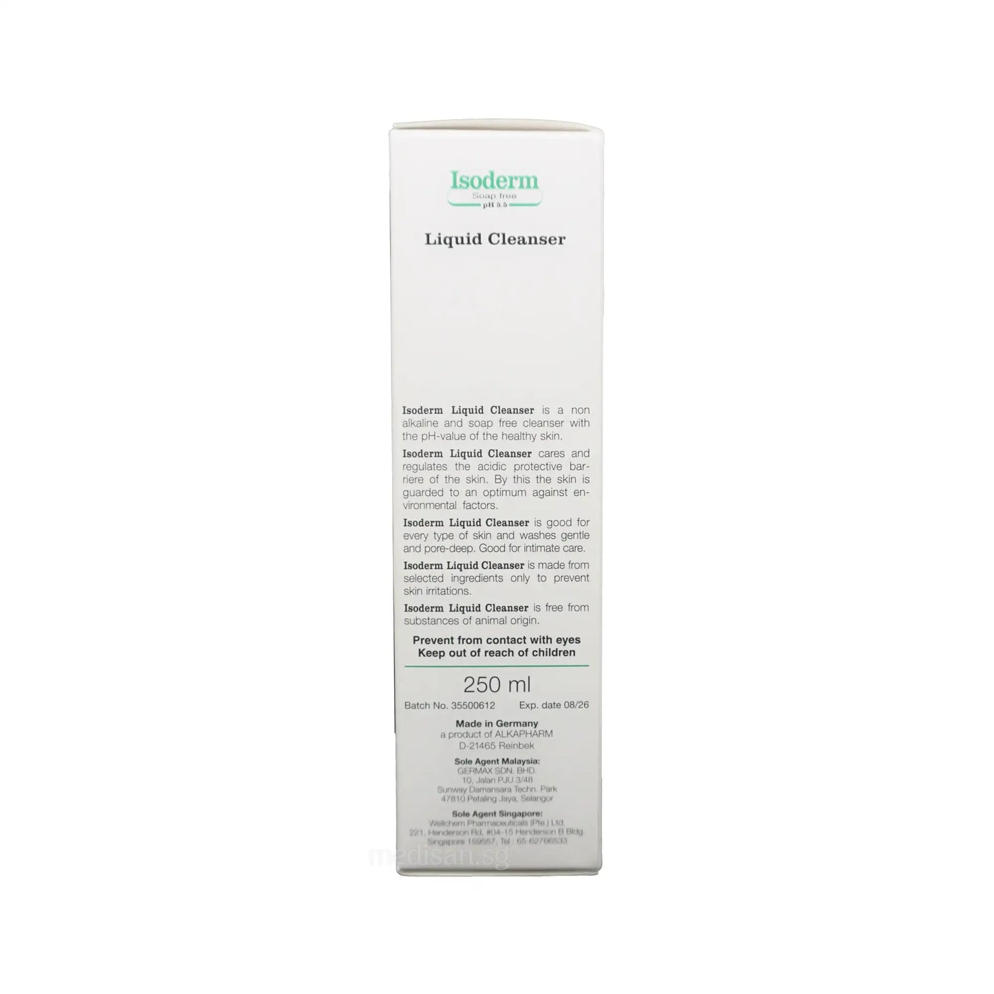 Isoderm Soap-free Liquid Cleanser 250ml