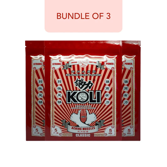 Bundle of 3 Koli pain relief plasters