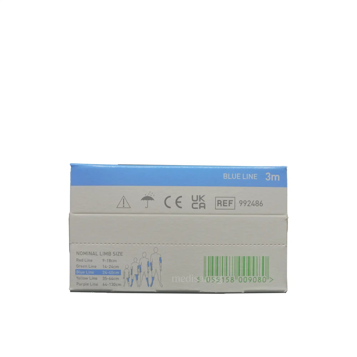 Molnlycke Tubifast Two way Stretch Tubular Bandage - Blue line 7.5cm x 3m