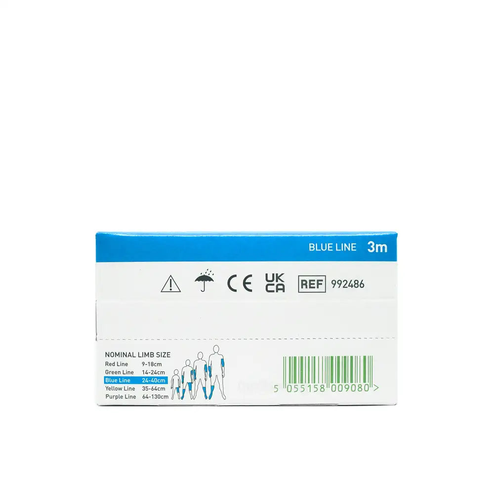 Molnlycke Tubifast Bandage Blue Line 7.5cm x 3m