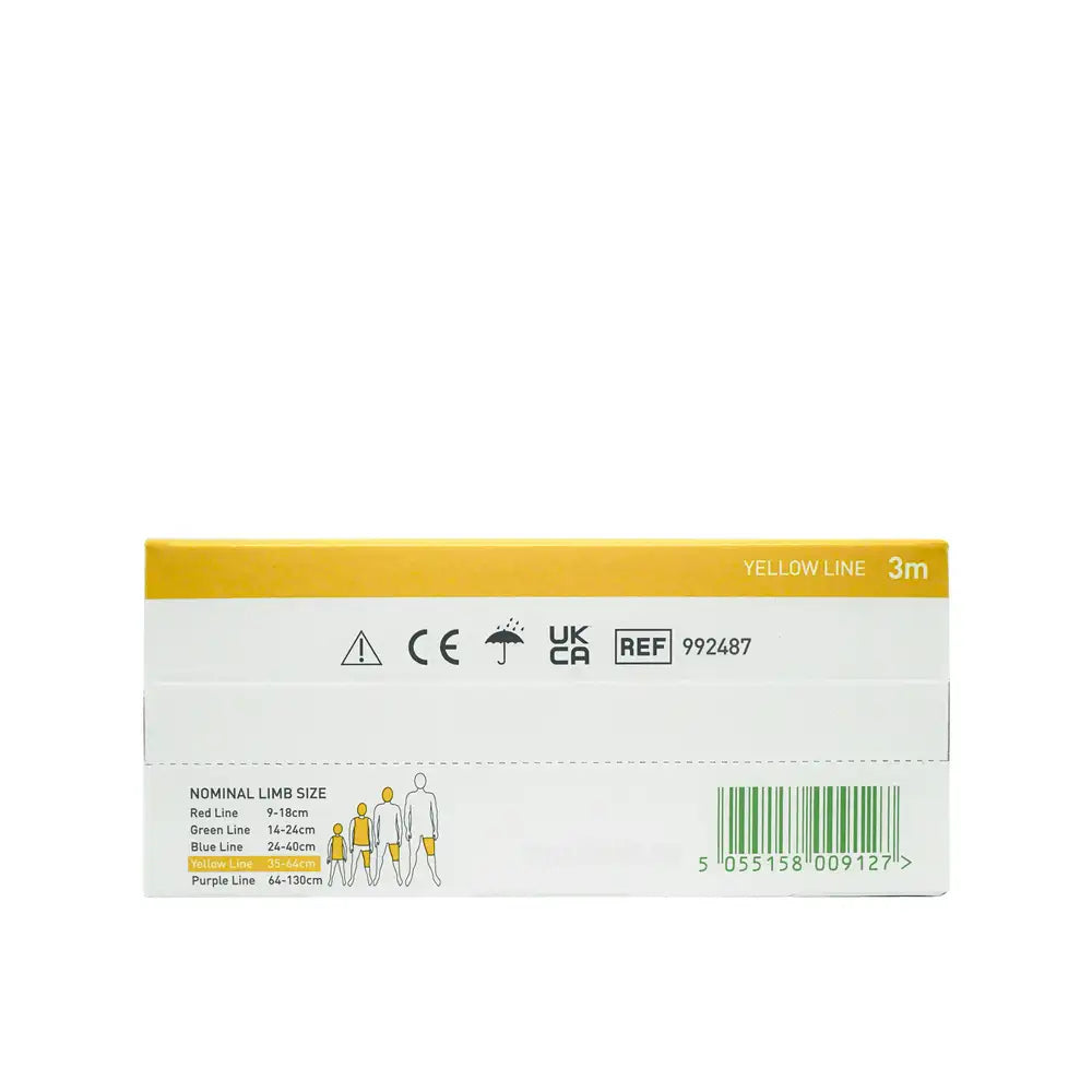 Molnlycke Tubifast Bandage Yellow Line 10.75cm x 3m