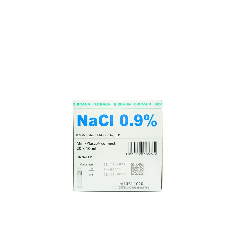 B BRAUN Miniplasco Injection, Sodium Chloride 0.9%, 10ml