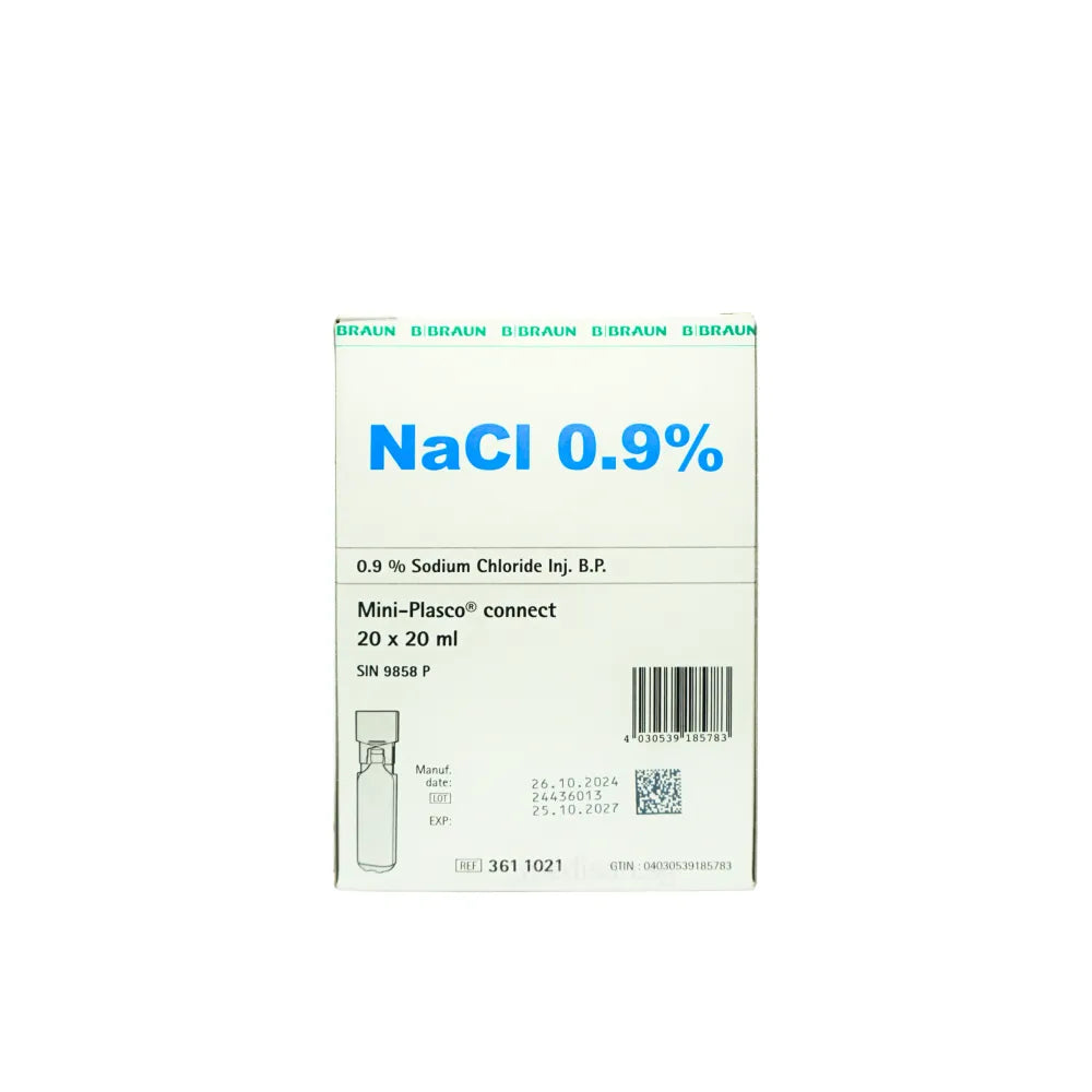 B BRAUN Miniplasco Injection, Sodium Chloride 0.9%, 10ml