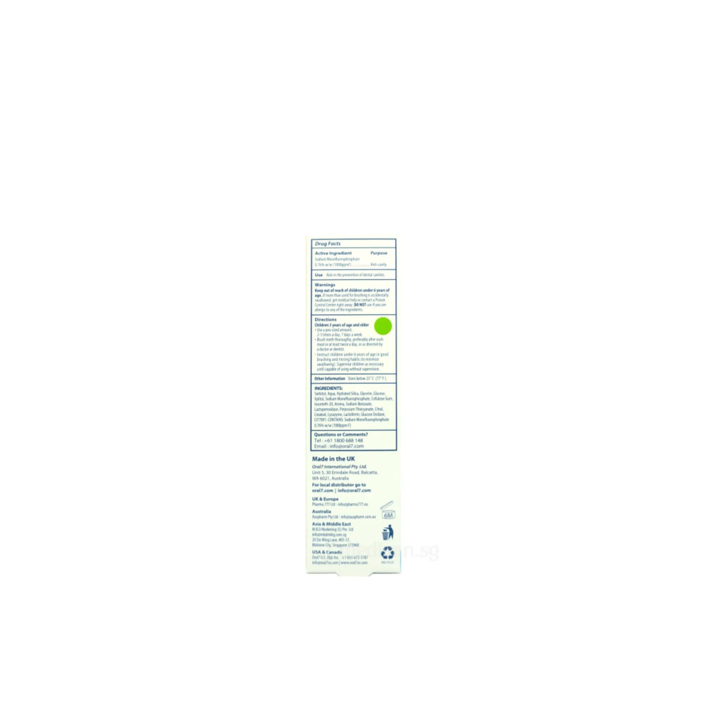Oral 7 Kids Toothpaste