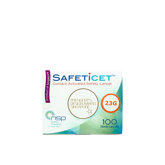 Safeticet Lancet Orange 23G x 1.8mm 100s