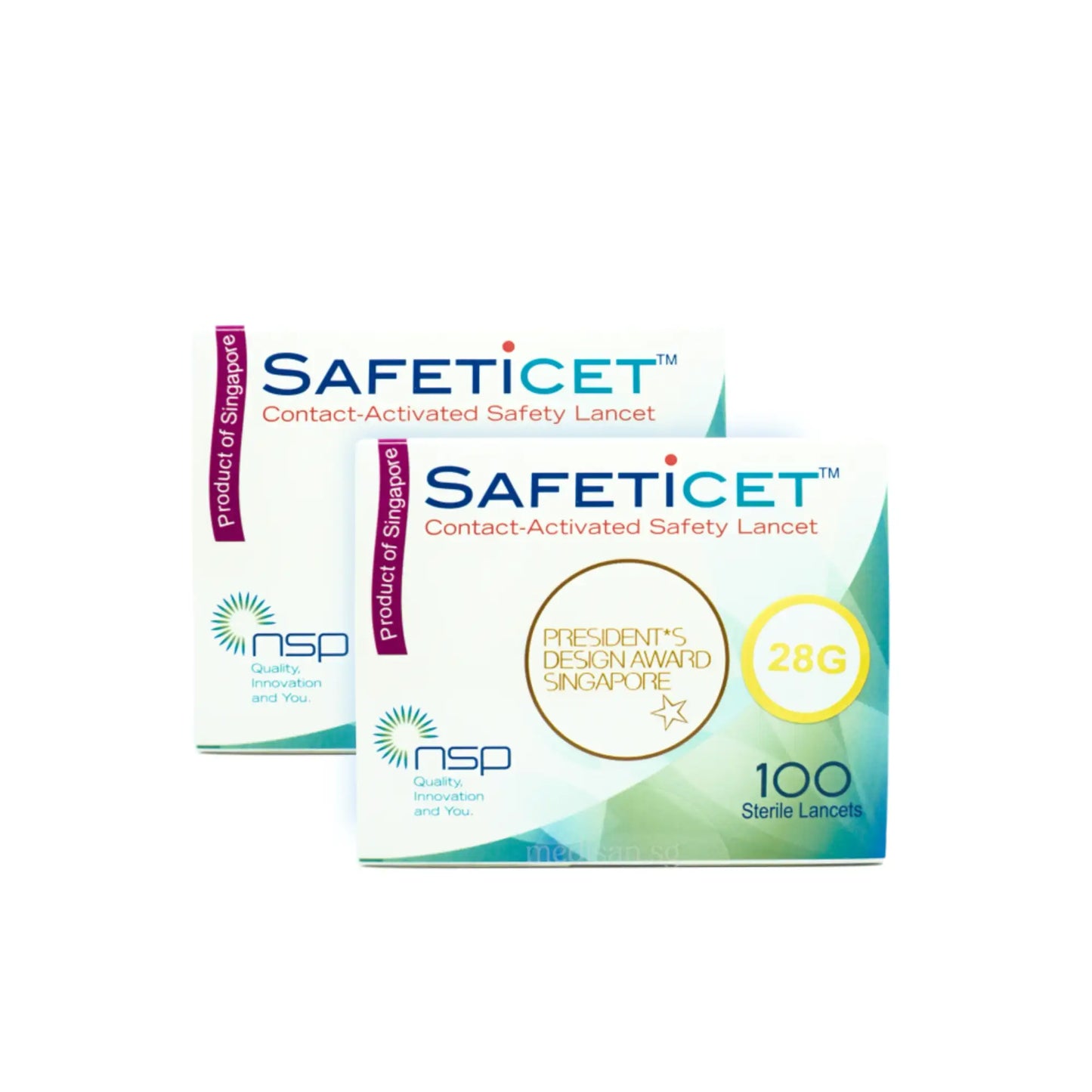 Safeticet Lancet Yellow 28G x 1.5mm 100s