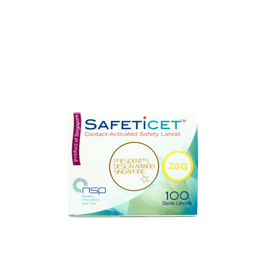 Safeticet Lancet Yellow 28G x 1.5mm 100s