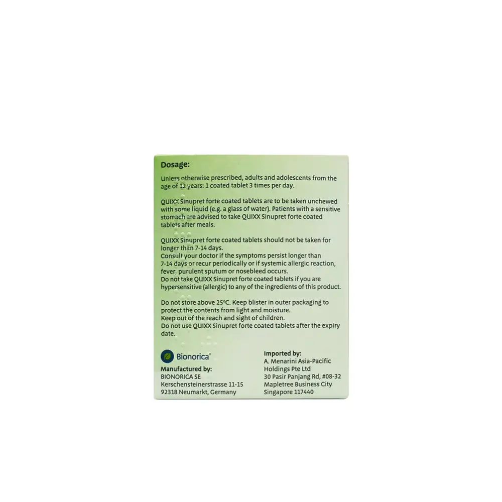 Sinupret Forte tablets 20’s