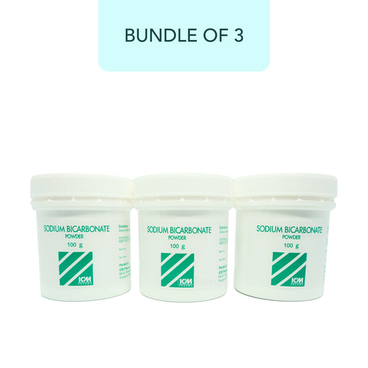 ICM Sodium Bicarbonate Powder 100g (Bundle of 3)