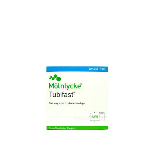 Molnlycke Tubifast Bandage Blue Line 7.5cm x 10m