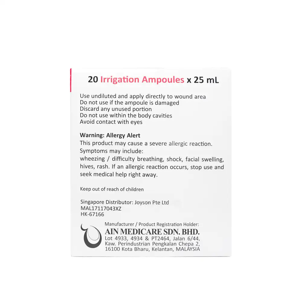 UniRins CG Ampoule 25ml 20’s