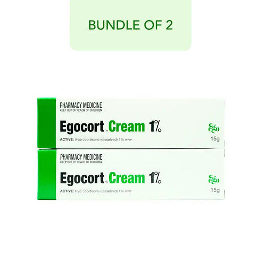 Egocort Cream 1% 15g (Bundle of 2)