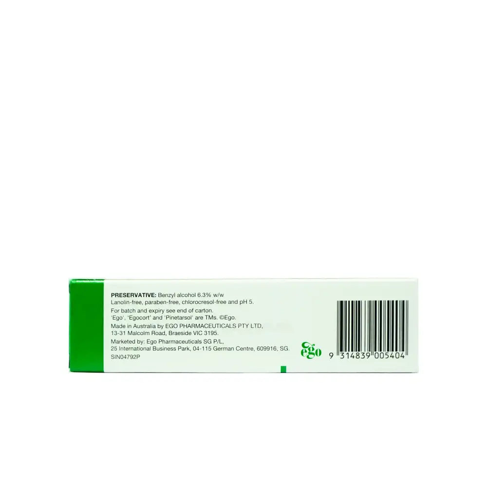 Egocort Cream 1% 15g (Bundle of 2)