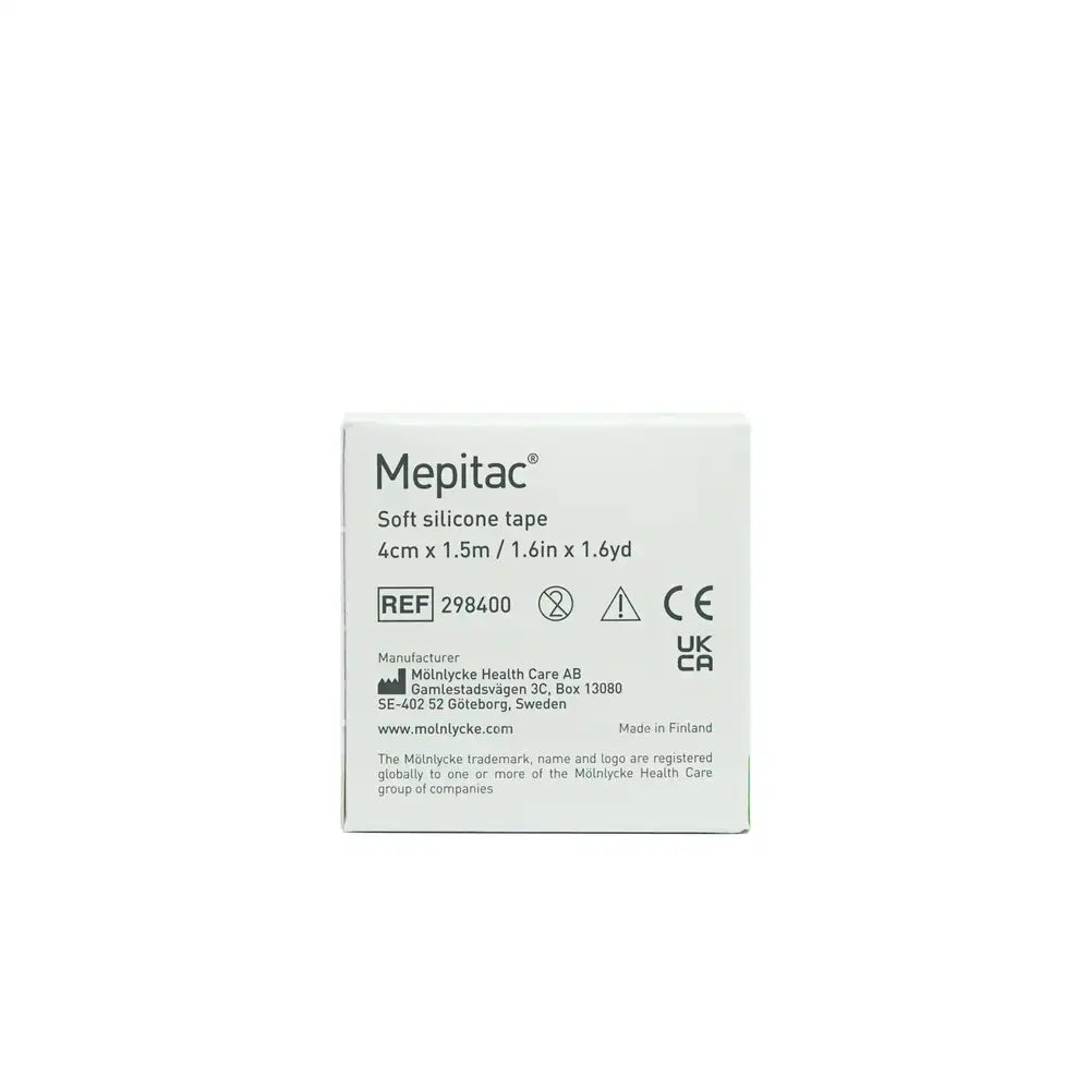 Molnlycke Mepitac Soft Silicone Tape 4cm x 1.5m
