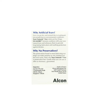 Alcon Tears Naturale Free 0.8ml 32s