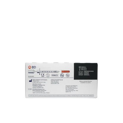 BD Insulin Syringe 0.3ml 31G 6mm 100’s