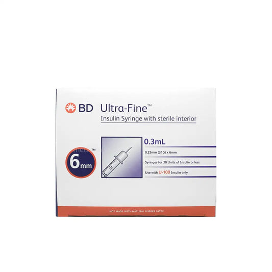 BD Insulin Syringe 0.3ml 31G 6mm 100’s