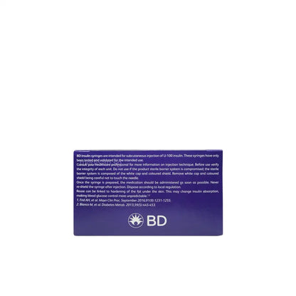 BD Insulin Syringe 0.3ml 31G 6mm 100’s