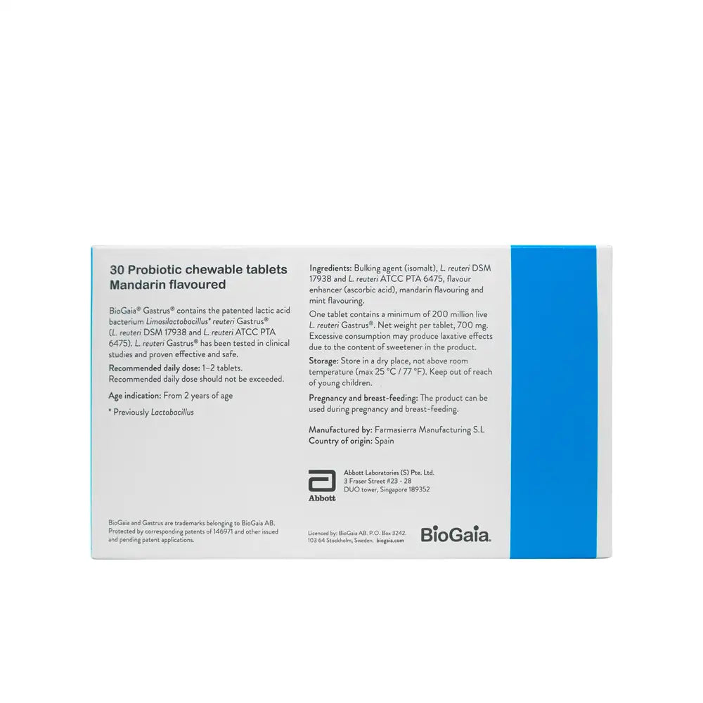 Biogaia Gastrus Tablets 30s