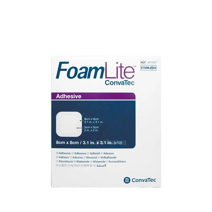 ConvaTec Foam Lite Adhesive Dressings 8x8cm 10’s
