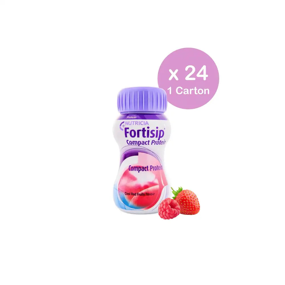 Nutricia Fortisip Peach Mango, Cool Red and Neutral 24’s