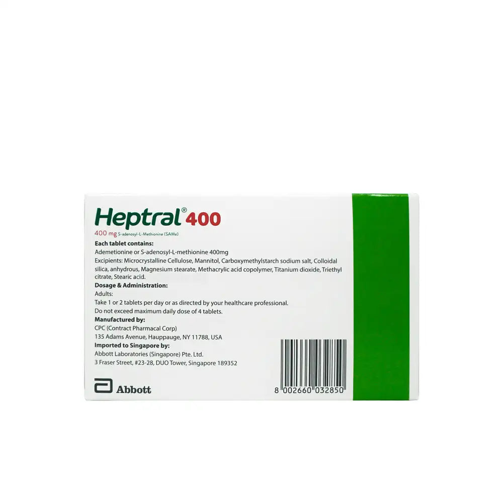 Heptral Tablets 400mg 30’s