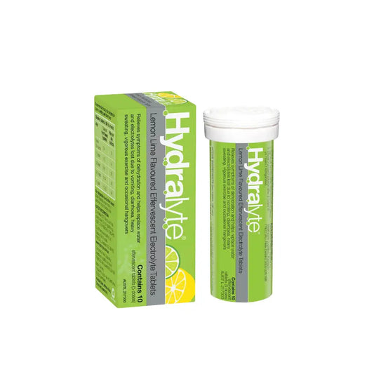 Hydralyte Effervescent tablets Lemon Lime 10s