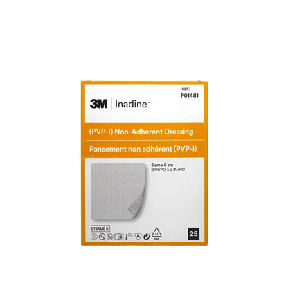 3M Inadine Povidone Iodine Non-Adherent 5x5cm 25’s