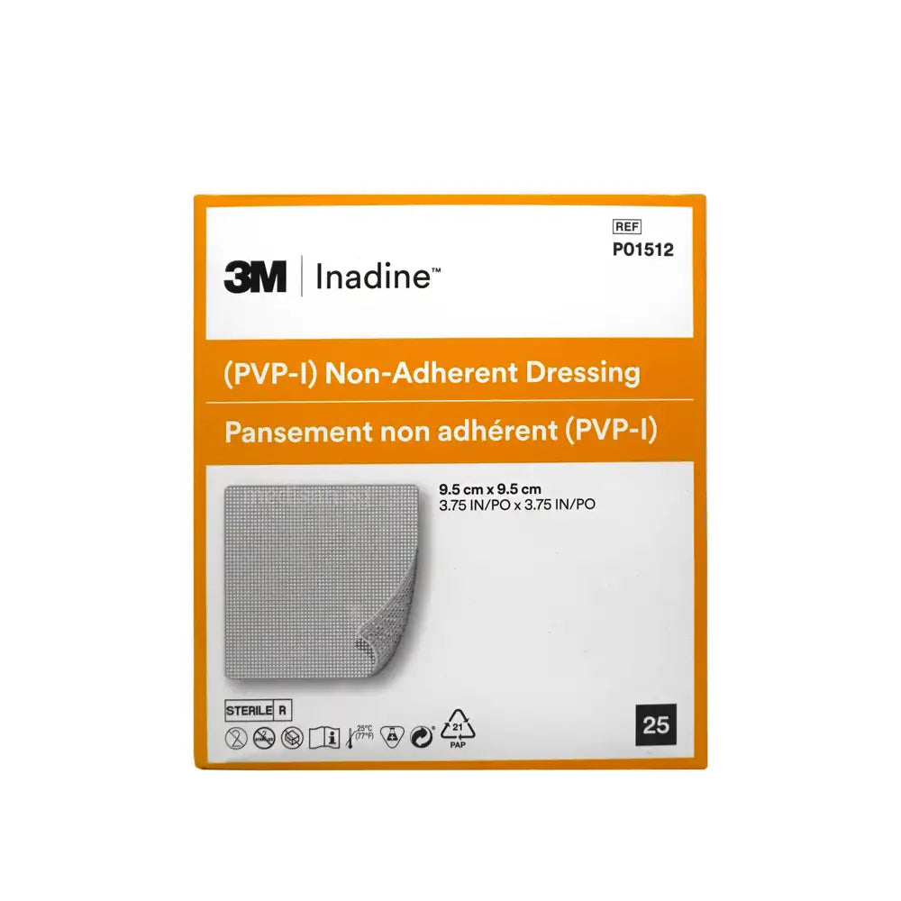 3M Inadine Povidone Iodine Non-Adherent 9.5x9.5cm 25’s