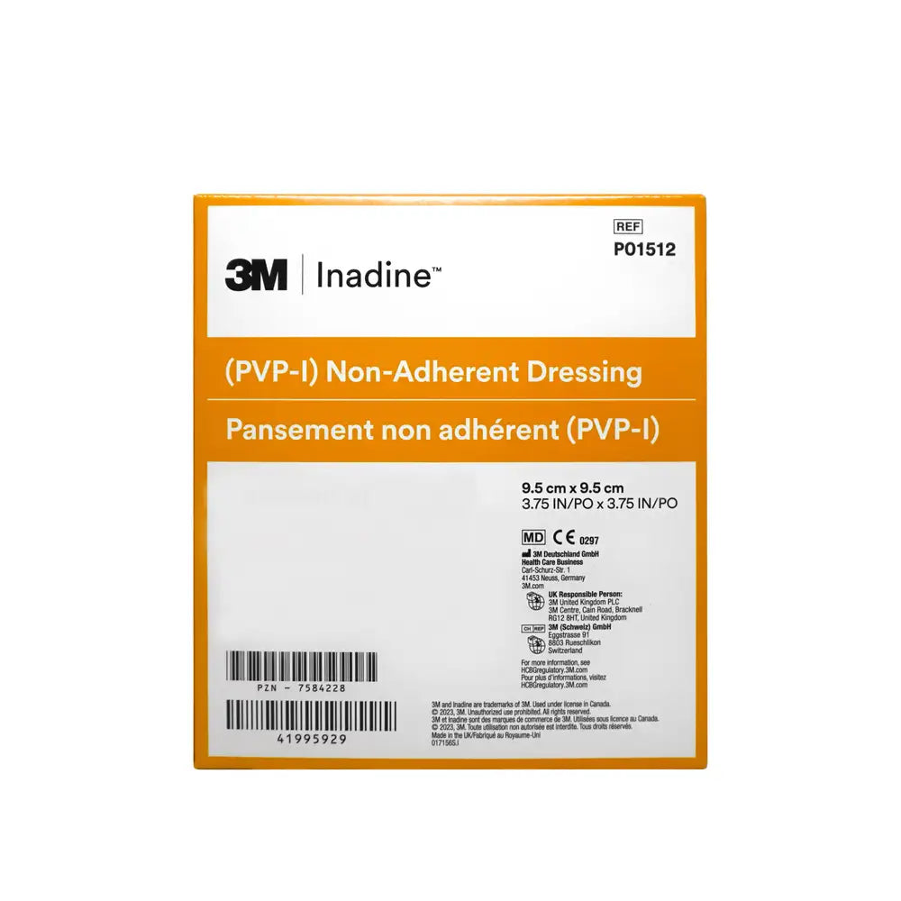 3M Inadine Povidone Iodine Non-Adherent 9.5x9.5cm 25’s