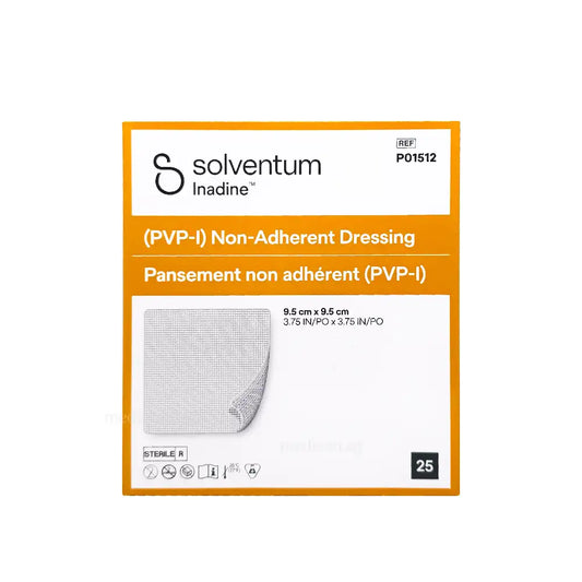 Solventum Inadine Povidone Iodine Non-Adherent 9.5x9.5cm 25’s