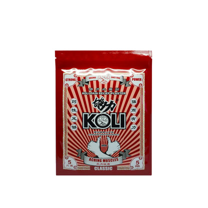Red package of Koli pain relief plasters