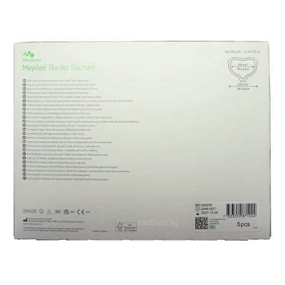 Molnlycke Mepilex Border Sacrum 16 x 20cm