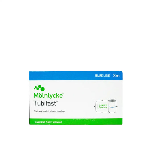 Molnlycke Tubifast Bandage Blue Line 7.5cm x 3m