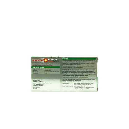 Nurofen Express 342mg Caplets 12s (Bundle of 2)
